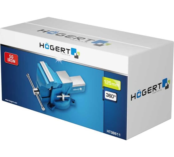 Тиски слесарные поворотные HOEGERT TECHNIK 150 мм NEW HT3B612