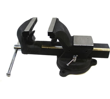 Тиски Rockforce стальные, поворотные, с наковальней и съемными губками+захват для труб 5"-125мм RF-6540605(47881)