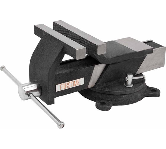 Тиски стальные поворотные с наковальней FORSTIME 6"-150мм FT-6540806(59920) 1
