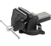 Тиски стальные усиленные поворотные с наковальней FORSTIME 3"-80мм FT-6540903(59922)