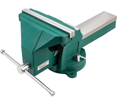 Тиски стальные усиленные поворотные с наковальней Rockforce 10"-250 мм RF-6540910(59934)