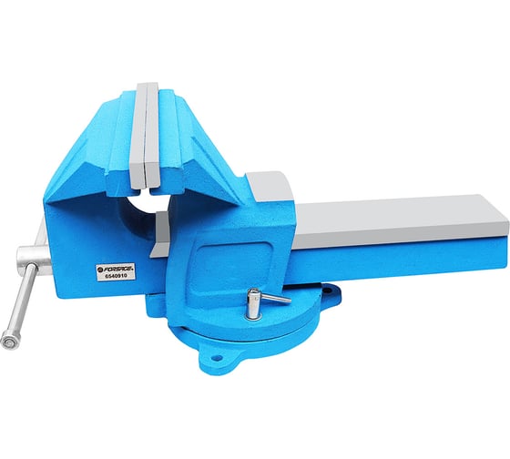 Тиски Forsage стальные усиленные поворотные с наковальней 10"-250мм F-6540910(18541)