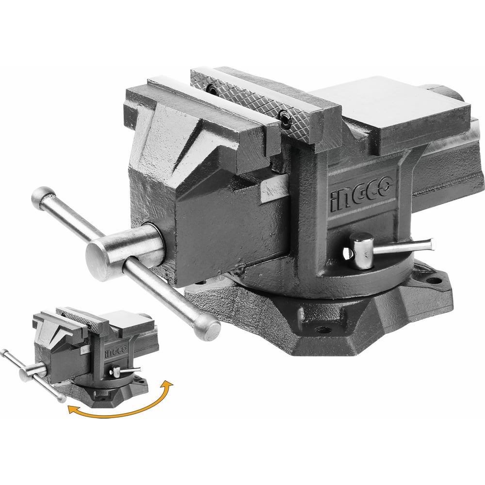 Поворотные тиски с наковальней INGCO 150мм HBV086 - выгодная цена ...