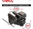 Слесарные поворотные тиски 125 мм VIRA 307332 2