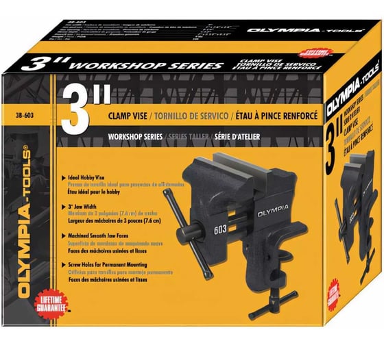 Настольные слесарные тиски NIKONA OLYMPIA-Tools 3" 38-603