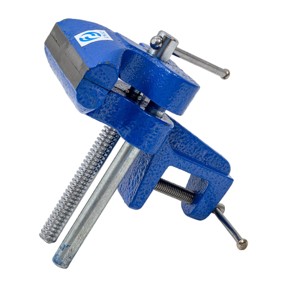 Слесарные тиски CNIC 90 мм настольные без наковальни, крепление ...