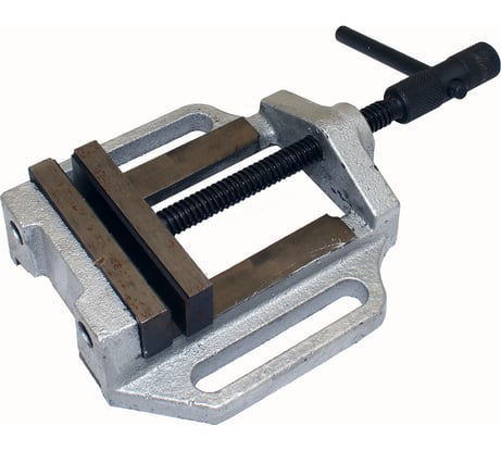 Станочные тиски CNIC для сверлильных станков 100мм неповоротные ход 75мм, паз 15х87мм 60021