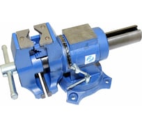 Слесарные тиски CNIC 125 мм 5дюйм поворотные в двух плоскостях с наковальней усиленные LTD0005H 60017