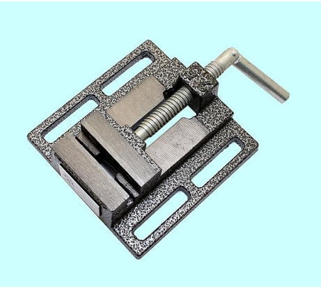 Станочные тиски TLX для сверлильных станков 125мм тип 2 неповоротные ход 130мм, паз 12х85мм 66393