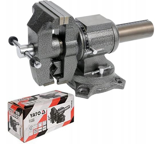 Слесарные поворотные тиски YATO 100мм YT-6505 37156505 092 1