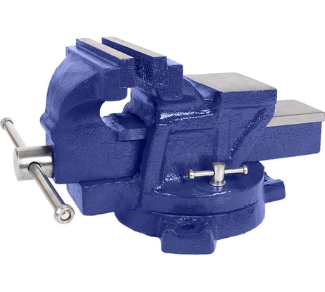 Слесарные поворотные тиски с наковальней KRAFT 125 мм KT 705209