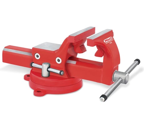 Тиски слесарные поворотные 140 мм PRIMO FIX, с трубными губками, KANCA 60205010141