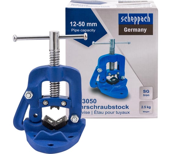 Тиски трубные Scheppach 12-50мм Sch-WQ3050(66068)