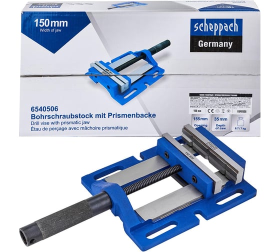 Тиски станочные Scheppach 150мм Sch-6540506(66062) 1