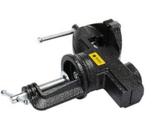 Настольные тиски Эврика с боковым креплением и наковальней, поворотные 50мм чугунные ER-18350 165995