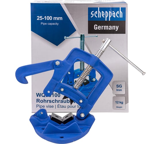 Тиски трубные Scheppach 25-100мм Sch-WQ30100(66071)