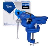 Тиски слесарные поворотные мини Scheppach (ширина губ - 70мм) Sch-329170(66055)