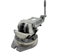 Тиски станочные TORNERI глобусные трехповоротные L губок 125 мм, серия QW125 Т025883