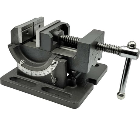 Тиски станочные TORNERI глобусные для сверлильных станков L губок 75 мм, серия QKD75 Т025881