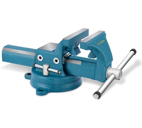Тиски слесарные поворотные 150 мм FORTISSIMO FIX, с трубными губками, KANCA 602050201501