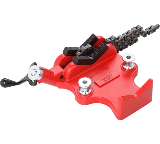 Верстачные цепные тиски REKON 1/2-8 (10-219 мм) 025008 1