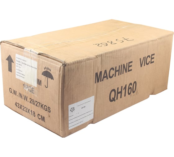 Тиски станочные TLX 160мм чугунные поворот. с закрытом винтом, ход губок 120мм QH160 75862 1