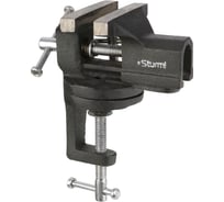 Тиски мини Sturm 70мм, поворотные, на струбцине 1075-12-070