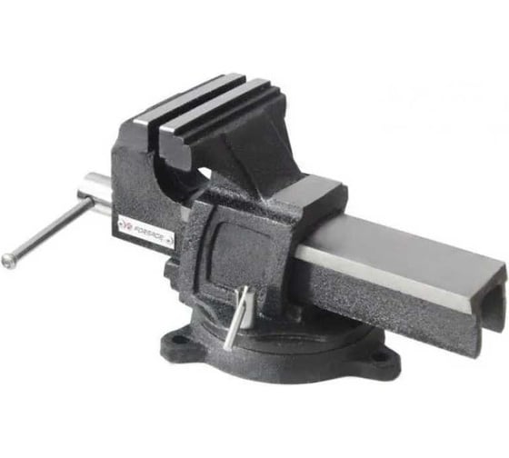 Тиски Forsage стальные усиленные поворотные с наковальней 4"-100мм F-6540904(47310) 1