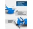 Тиски стальные с наковальней 4"-100 мм Forsage F-6540704(18547) 6