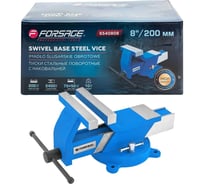 Тиски стальные поворотные с наковальней Forsage 8"-200мм F-6540808(18545)