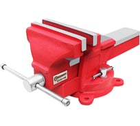 Тиски стальные поворотные Forcekraft с наковальней, 6" (150мм) FK-6540106(47013)