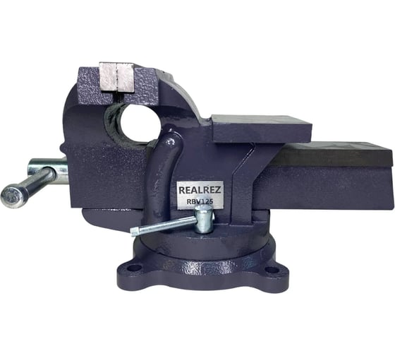 Тиски REALREZ RBV125, ширина губок 125 мм REZ-RBV125 1