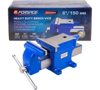 Тиски стальные с наковальней Forsage 6 150мм F-6540106W(63633)