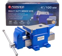 Тиски стальные с наковальней Forsage 4 100мм F-6540104W(63632)
