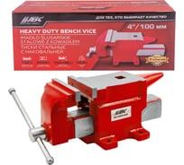 Тиски стальные с наковальней JBC 4 100мм -6540104W(63630) JBC-6540104W(63630)