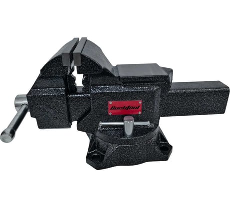 Чугунные поворотные тиски Bucktool с наковальней и трубным зажимом 125мм, 12.9кг GB005H