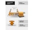 Тиски стальные JCB поворотные с наковальней JCB-6540806W(64019) 4
