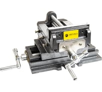 Тиски станочные ЭВРИКА ER-191125 с винтовыми механизмами для регулировки направления вперед-назад 823598