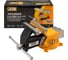 Тиски стальные JCB поворотные с наковальней JCB-6540805W(59623) 9