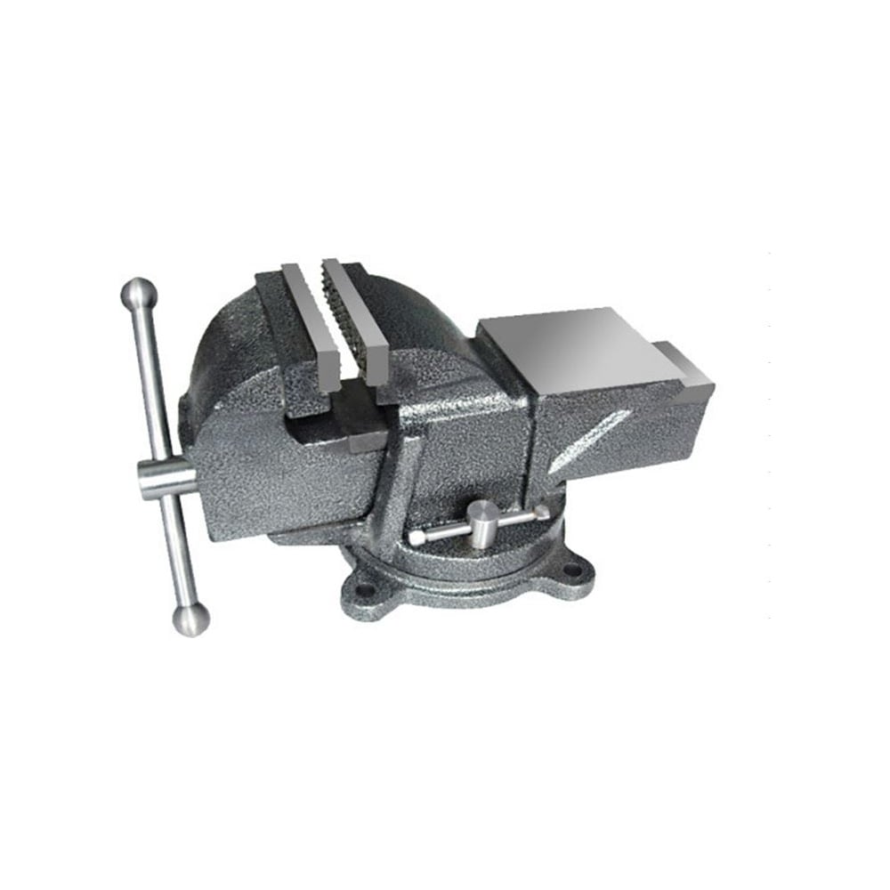 Слесарные тиски CNIC 100 мм 4" поворотные, массивные, с наковальней ...