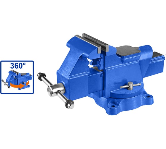 Тиски слесарные WADFOW усиленные 125 мм 2500 кгс WBV2A05