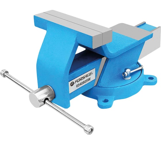 Тиски стальные поворотные с наковальней Forsage F-6540805W(59619)