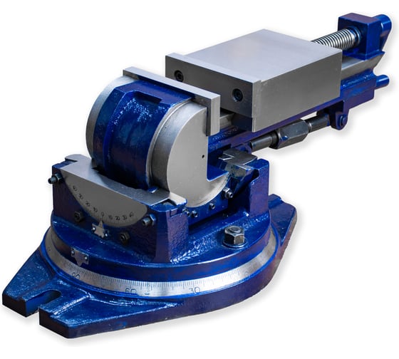 Тиски станочные наклонно-поворотные GOLDRATIO 3-хосевые, 110мм М00024975