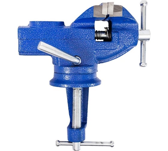 Тиски Политех мини поворотные с наковальней 60 мм,  2549106