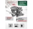 Тиски стальные поворотные с наковальней Rockforce 100мм (4) RF-6540604U(68333) 3