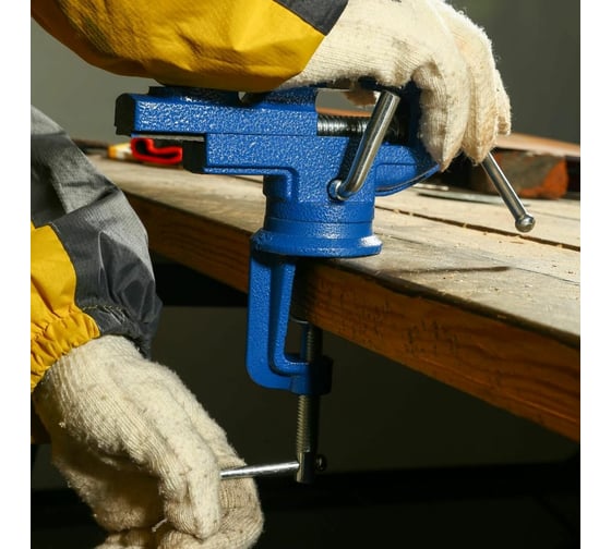 Слесарные тиски DEKO CL08, настольные, поворотные, 60 мм 065-0960
