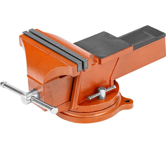 Слесарные тиски SPARTA 200 мм, поворотные, с наковальней 186295