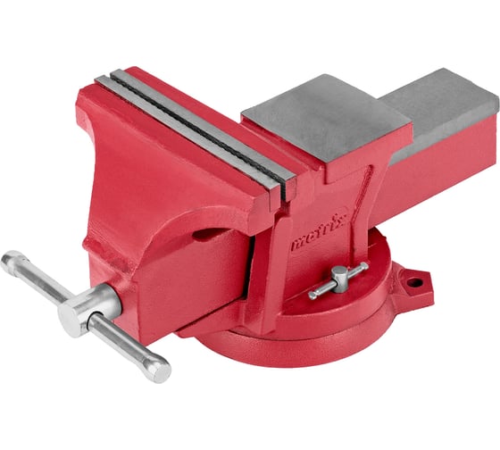 Слесарные тиски MATRIX 200 мм, поворотные, с наковальней 18603