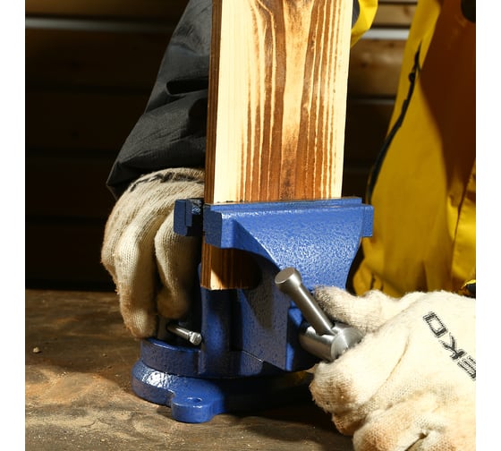 Слесарные тиски DEKO CL10, поворотные, 100 мм 065-0962