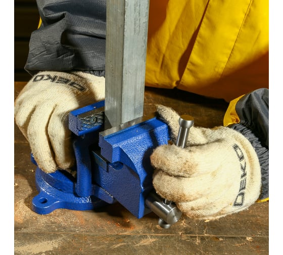 Слесарные тиски CL09, поворотные, 75 мм DEKO 065-0961